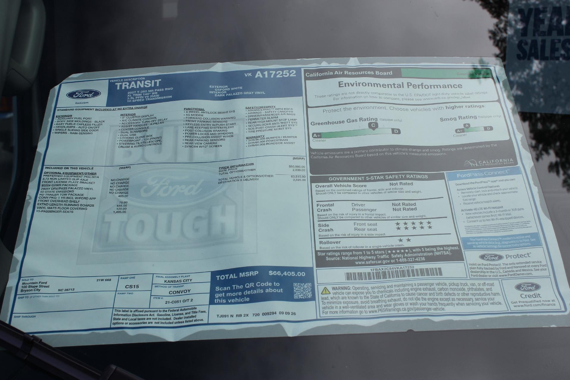 2027 Ford Transit Commercial Passenger Van XL